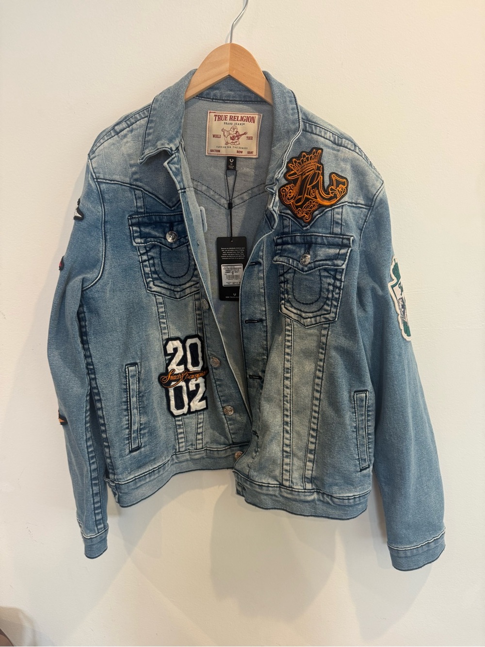 Jimmy Varsity Patch Big T Denim Jacket - Picture 6 of 10